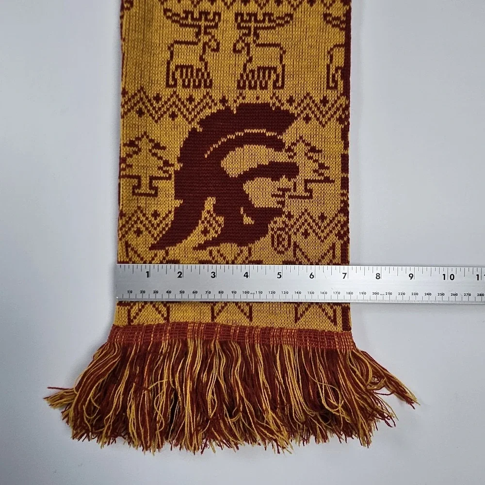 USC Trojans Red Yellow Logo NCAA College Scarf Winter